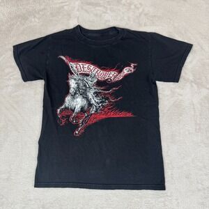 Y2K Destroyer 666 Wildfire Metal Rock Music Band Mens S Black Preowned‎ Gothic